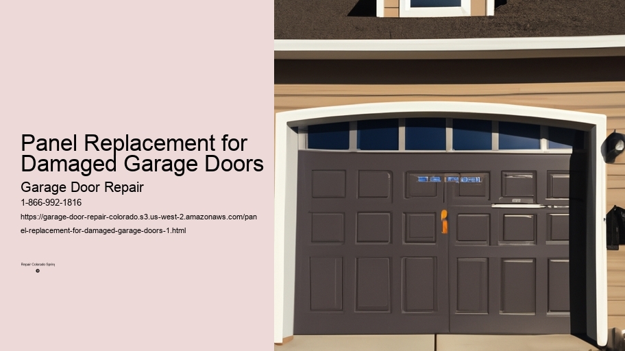 Panel Replacement for Damaged Garage Doors